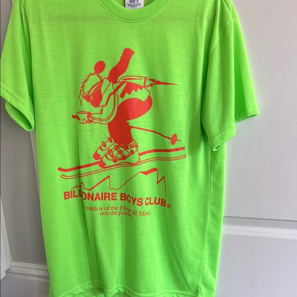 Billionaire Boys Club Green and Red Short Sleeve Tee